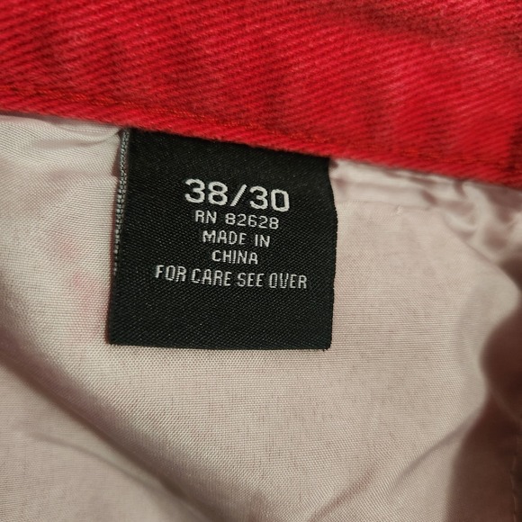 Southpole Jeans Mens 38X30 (Actual 38x28) Red Straight Cotton Y2K Flawed - Picture 6 of 14